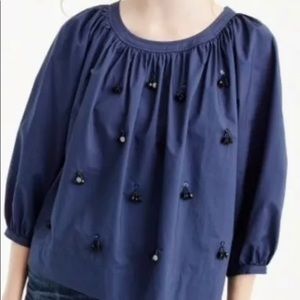 J. Crew “The perfect embellished top” XXS NWT